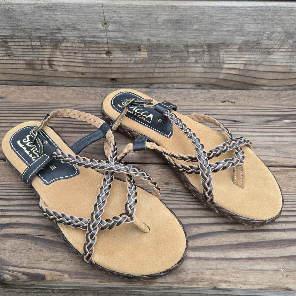 Sbicca Jetsetter Womens Sz 8 Hand Made In California Sandals High Quality NWOT